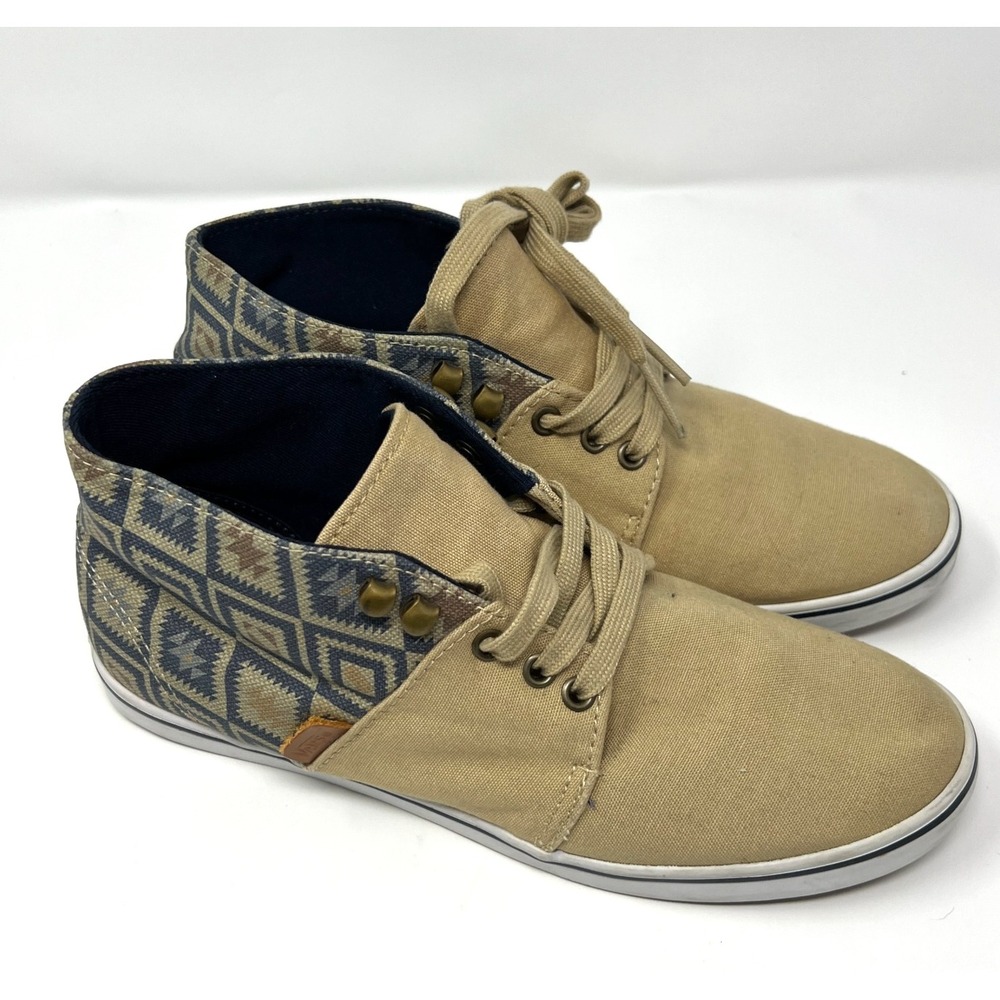 Vans‎ Camryn Slim Skate Shoes Womens Sz 7.5 Native Taose Taupe/Blue Canvas